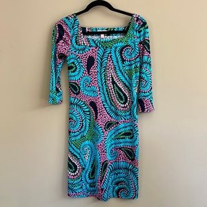 Lilly Pulitzer Vibrant Print Dress- Jersey like feel!